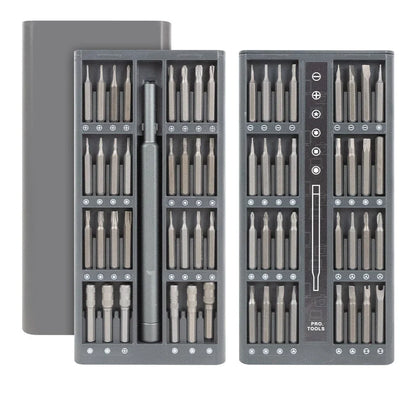 Suli Set de Tournevis de Précision Magnétique 25 en 1 / 63 en 1 – Kit Mini Outils Professionnel pour Réparation Téléphone, PC, Bricolage, avec Embouts Torx, Hex, et Plus - BLACKBEARD OUTDOOR INDUSTRIES