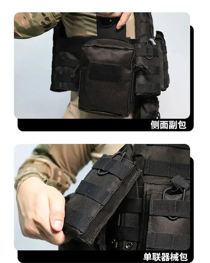 YAKEDA Plate Carrier Tactique – Gilet Modulaire avec Poches Incluses Ma boutique