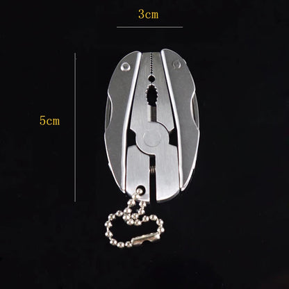 Outdoor Mini Folding Muilti-functional Plier Clamp Keychain Outdoor Hiking Tool Pocket Multitools Knife BLACKBEARD OUTDOOR INDUSTRIES
