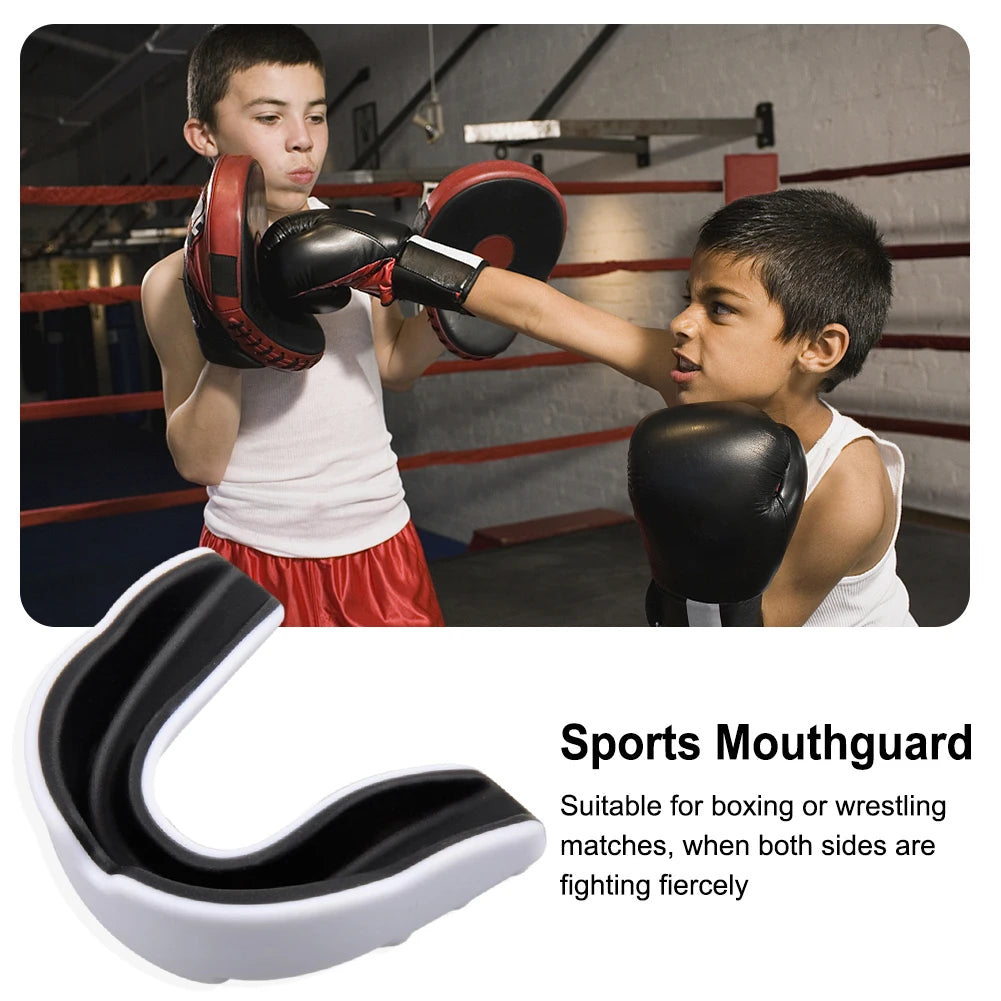 Protège-Dents pour Enfants avec Boîtier de Rangement – Protection Dentaire EVA, Double Couleur, Idéal pour Boxe, MMA, Kickboxing et Muay Thai - BLACKBEARD OUTDOOR INDUSTRIES
