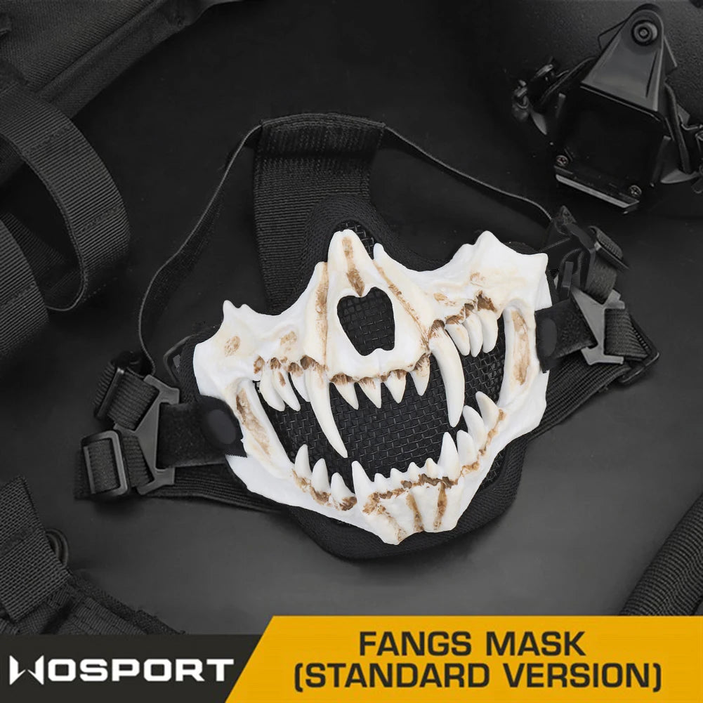 Masque Cosplay Airsoft avec Dents - Masque de Protection Multifonction pour Jeu de Rôle, Paintball et Halloween BLACKBEARD OUTDOOR INDUSTRIES