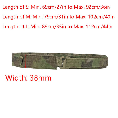 Ceinture Tactique Ferro Style Bison avec Boucle Métallique à Détachement Rapide - Ceinture Légère en Nylon 1000D pour Paintball et Chasse BLACKBEARD OUTDOOR INDUSTRIES