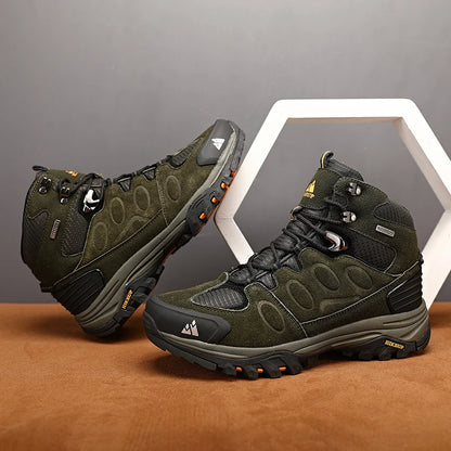 Bottes de Randonnée Hautes pour Homme – Chaussures Outdoor d’Hiver, Lacets, Antidérapantes, Confortables et Chaudes, Idéales pour Trekking et Activités Sportives - BLACKBEARD OUTDOOR INDUSTRIES