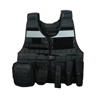 Gilet Tactique de Service Noir - Gilet de Combat Respirant Multifonctionnel pour Patrouille BLACKBEARD OUTDOOR INDUSTRIES