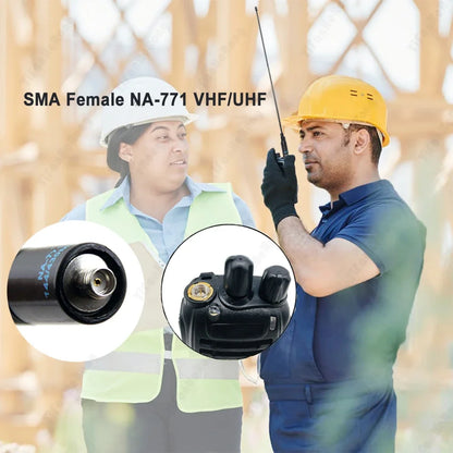 Antenne NA-771 SMA-Female VHF/UHF Double Bande – Compatible BaoFeng UV-5R / UV-82 / BF-888S / Kenwood – Jusqu’à 10W - BLACKBEARD OUTDOOR INDUSTRIES
