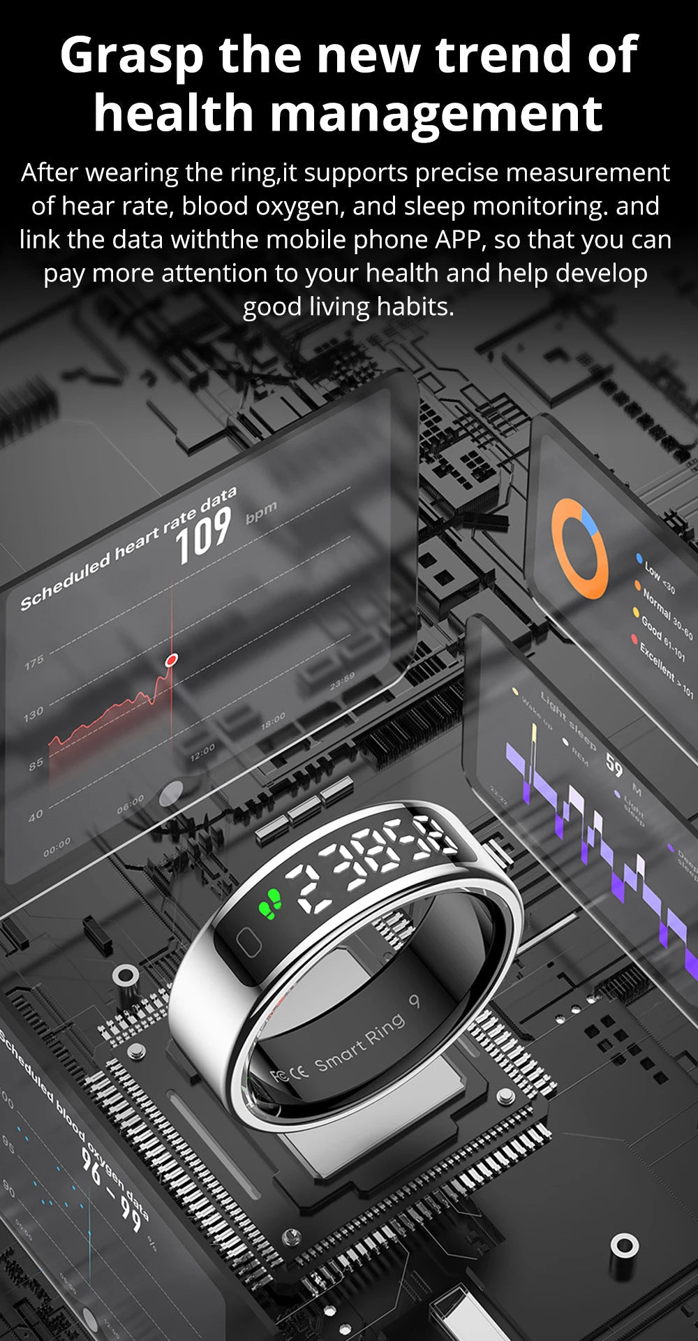 COLMI R12 Smart Ring – Suivi de Santé Innovant et Design Élégant BLACKBEARD OUTDOOR INDUSTRIES