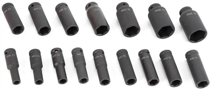 Coffret de Douilles 16 Pièces — Clé à Chocs 1/2 Pouce, 10 à 32 mm - BLACKBEARD OUTDOOR INDUSTRIES