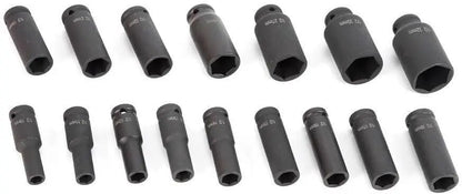 Coffret de Douilles 16 Pièces — Clé à Chocs 1/2 Pouce, 10 à 32 mm - BLACKBEARD OUTDOOR INDUSTRIES