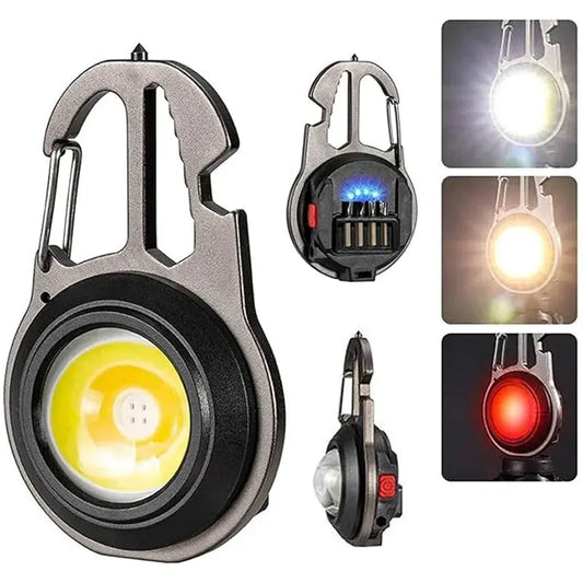 Mini Lampe de Poche Porte-clés COB Rechargeable – Multifonction Outdoor | 600 Lumens | Étanche & Résistante Ma boutique