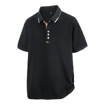 T-Shirt Homme Grande Taille 7XL–8XL | Élégance Casual Été – Col Chemise, Manches Courtes, Coton Ultra Doux Ma boutique
