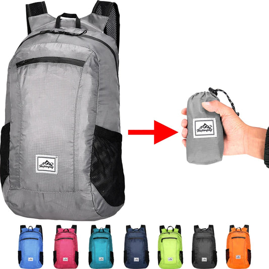 Sac à Dos Pliable 18L Ultra-Léger – Sac de Voyage, Randonnée, Cyclisme et Escalade - BLACKBEARD OUTDOOR INDUSTRIES