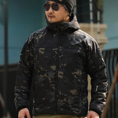 Veste Tactique Hivernale pour Homme – Parka Coton Chaud, Coupe-Vent et Imperméable avec Capuche, Manteau Camouflage pour Randonnée - BLACKBEARD OUTDOOR INDUSTRIES