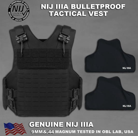 Gilet Balistique de Niveau IIIA NIJ – 1 - 10 pièces - BLACKBEARD OUTDOOR INDUSTRIES
