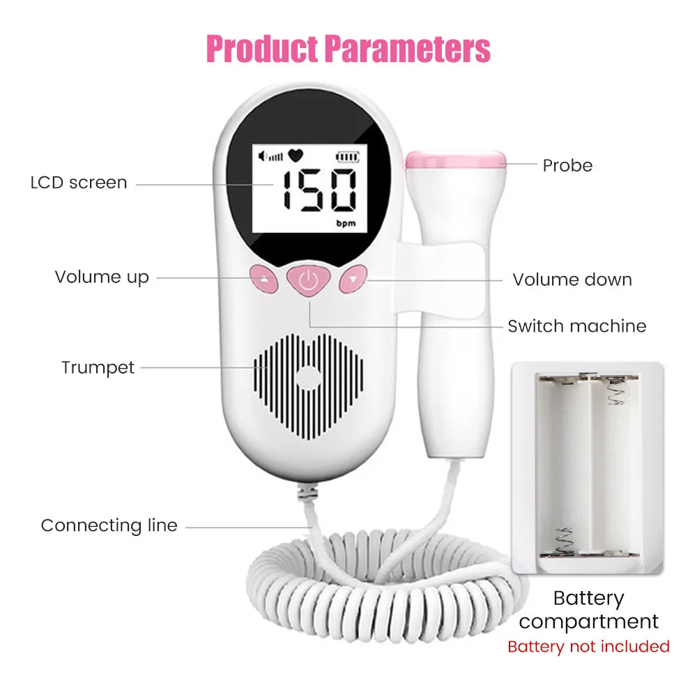 🎧 Doppler Fœtal 3 MHz – Détecteur de Battements de Cœur pour Bébé Ma boutique