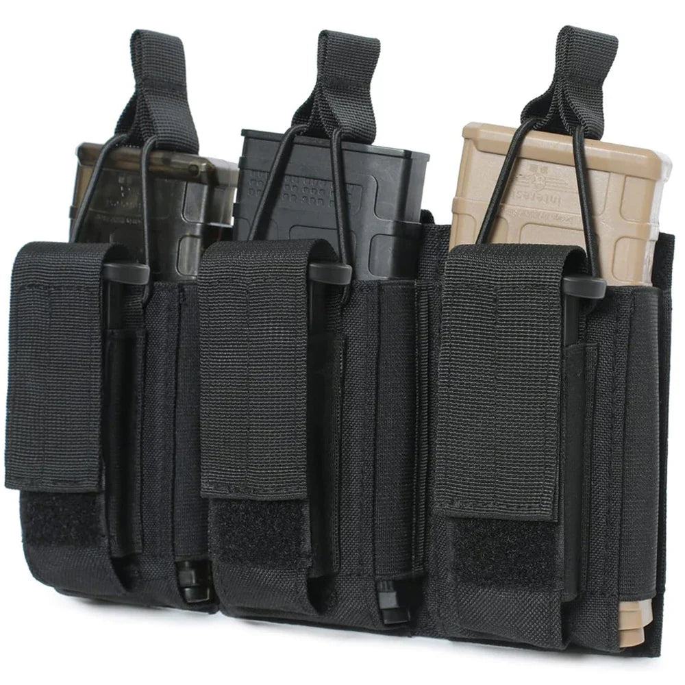Triple Magazine Pouch Molle Mag Bag – Porte-chargeurs tactique polyvalent - BLACKBEARD OUTDOOR INDUSTRIES