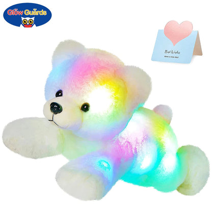 37cm peluche ours polaire lumineuse musicale pour enfants Ma boutique