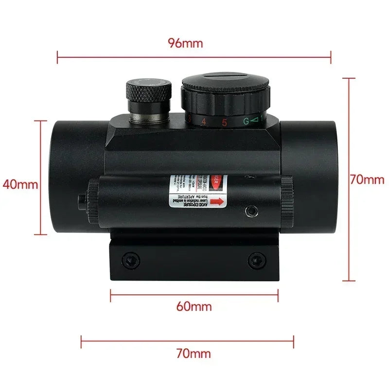 Viseur Red Dot 1x40 avec Laser Intégré - BLACKBEARD OUTDOOR INDUSTRIES