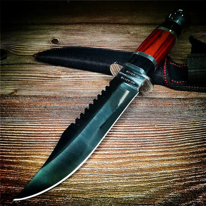 Couteau Multifonction 27 cm – Couteau de Chasse en Acier Inoxydable Portable pour Camping, Pêche et Autodéfense - BLACKBEARD OUTDOOR INDUSTRIES