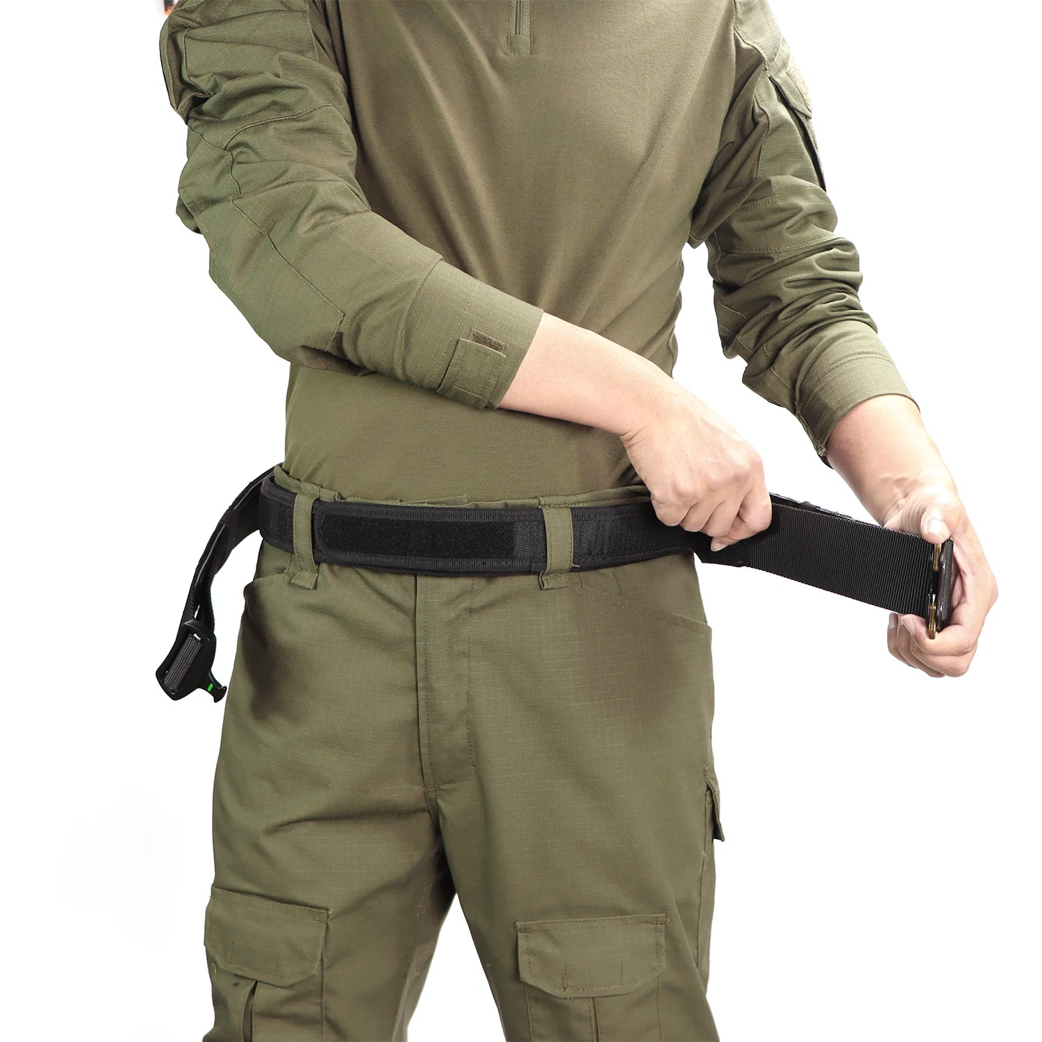 Ceinturon Tactique LOOP – Nylon Haute Qualité avec Boucle Métal, Multicam, Noir, Kaki Ma boutique