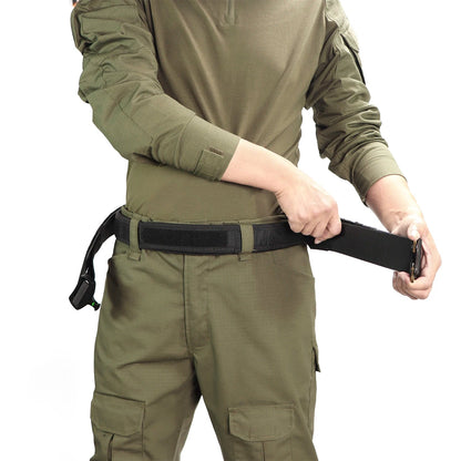 Ceinturon Tactique LOOP – Nylon Haute Qualité avec Boucle Métal, Multicam, Noir, Kaki Ma boutique