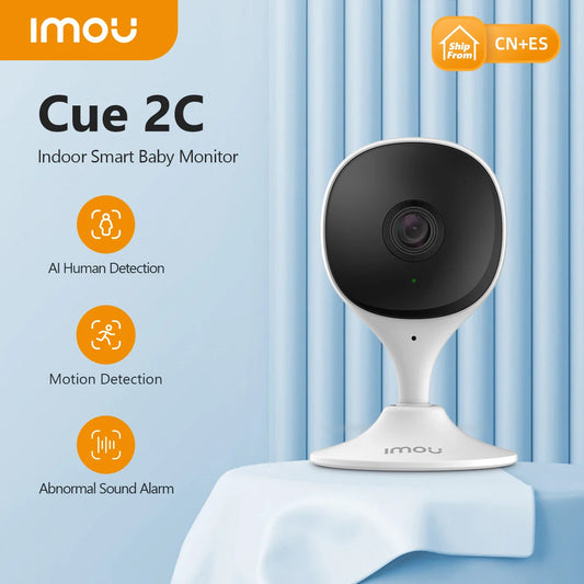 IMOU Cue 2C – Caméra de Surveillance Intérieure 1080P avec Détection Humaine IA & Vision Nocturne Ma boutique