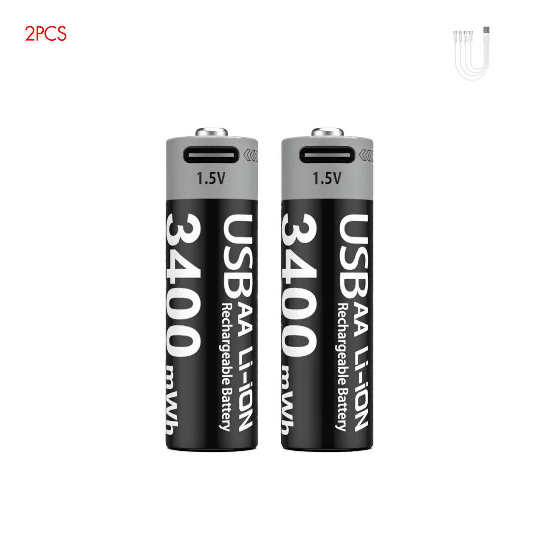 batterie rechargeable MATOV AA 1,5 V 3400mWh Ma boutique