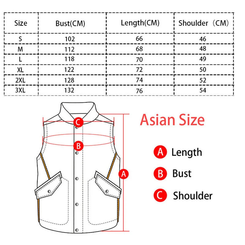 Gilet en Cuir Synthétique pour Homme - Veste en Cuir de Motard Automne Hiver avec Col Montant BLACKBEARD OUTDOOR INDUSTRIES