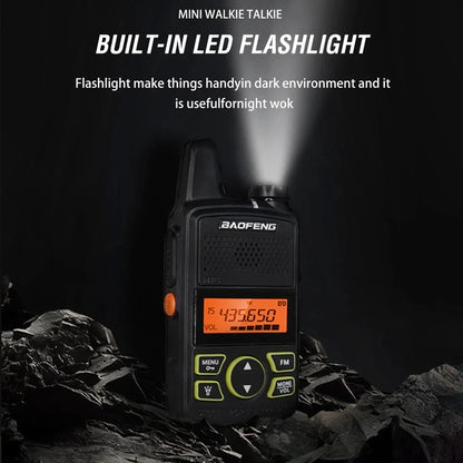 Talkie Walkie Baofeng BF-T1 UHF 20CH - Compact, Puissant et Pratique - BLACKBEARD OUTDOOR INDUSTRIES