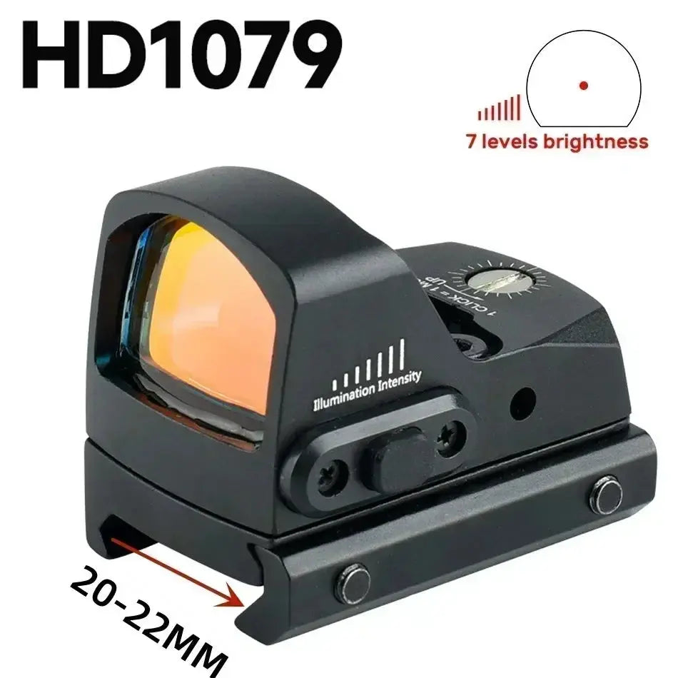 Viseur Tactique HD à Point Rouge Ajustable – Lentille Optique pour Fusil, Suivi Facile, Accessoire de Chasse et Tir Sportif Ma boutique