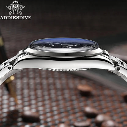 Montre Homme ADDIESDIVE AD2023-1 – Quartz Japonais VH31 – Étanche 100M – Verre Saphir Bulle – Style Business/Diver - BLACKBEARD OUTDOOR INDUSTRIES