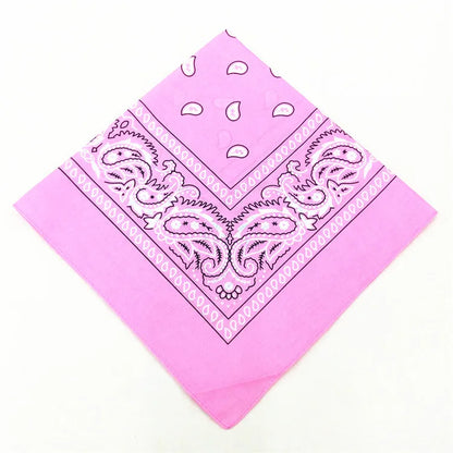 Bandana Carré Hip Hop en Coton – 54x54 cm, Imprimé Paisley - BLACKBEARD OUTDOOR INDUSTRIES