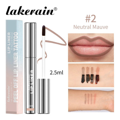Waterproof Lip Liner Peel Off Tattoo Lipgloss Waterproof Long Lasting Matte Lip Tint Brown Contour Tear-off Lips Stain Cosmetic BLACKBEARD OUTDOOR INDUSTRIES