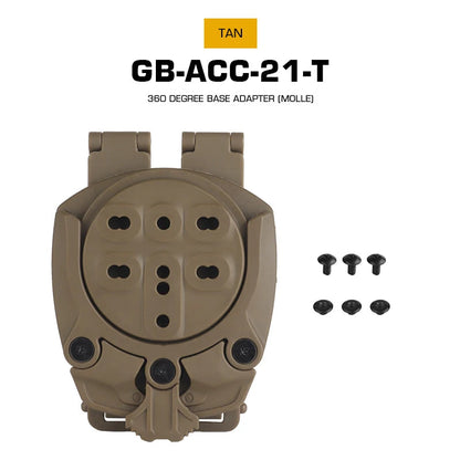 Adaptateur de Base Nylon 360° pour Support de Rotation MOLLE BLACKBEARD OUTDOOR INDUSTRIES