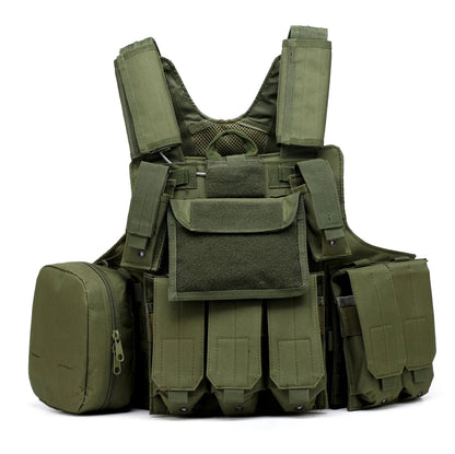 Gilet Tactique Airsoft Molle - Gilet de Combat Assaut pour Paintball, Chasse et Activités Extérieures BLACKBEARD OUTDOOR INDUSTRIES