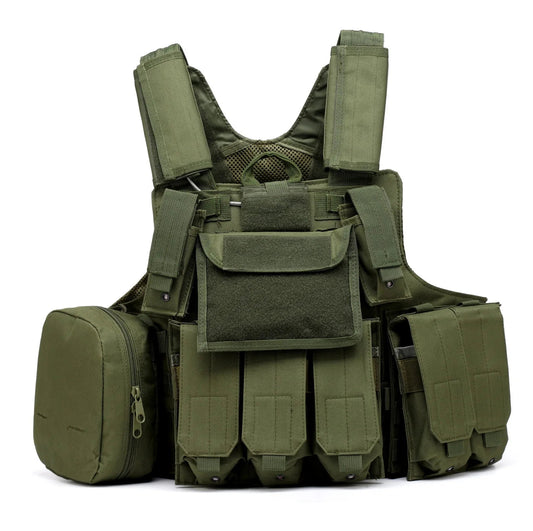 Gilet Tactique Airsoft Molle - Gilet de Combat Assaut pour Paintball, Chasse et Activités Extérieures BLACKBEARD OUTDOOR INDUSTRIES