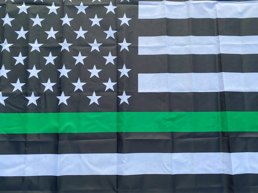Drapeau Thin Blue Line USA - 90x150 cm BLACKBEARD OUTDOOR INDUSTRIES