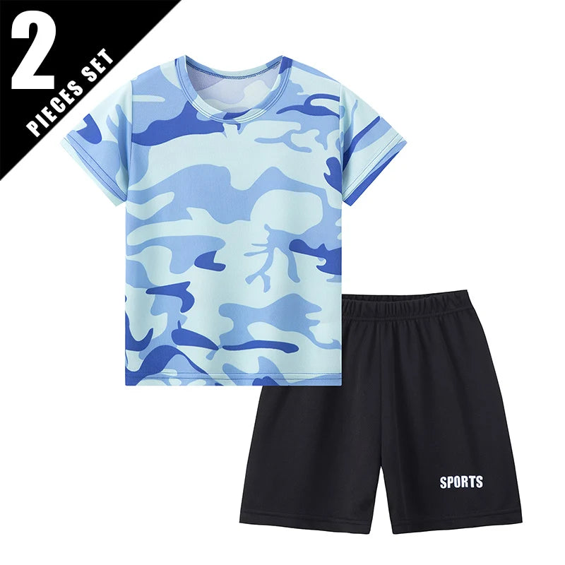 2-Pcs ensemble pour enfants camouflage en polyester Ma boutique
