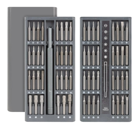 Suli Set de Tournevis de Précision Magnétique 25 en 1 / 63 en 1 – Kit Mini Outils Professionnel pour Réparation Téléphone, PC, Bricolage, avec Embouts Torx, Hex, et Plus - BLACKBEARD OUTDOOR INDUSTRIES