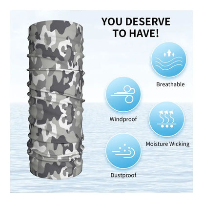 Tiger Stripe Camo – Bandeau Tour de Cou Hiver Multifonction pour Hommes et Femmes | Parfait pour Randonnée, Cyclisme, Sports Outdoor et Usage Quotidien - BLACKBEARD OUTDOOR INDUSTRIES