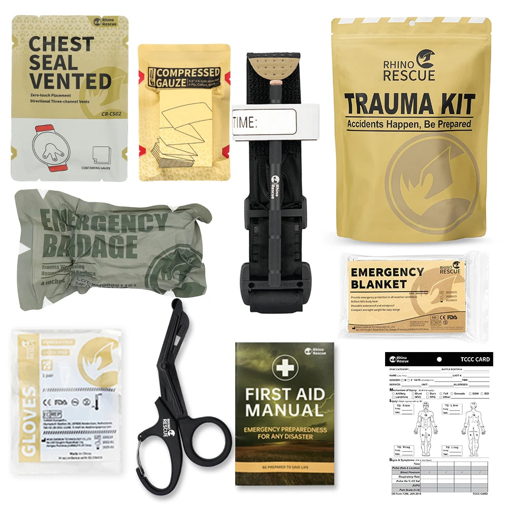 RHINO RESCUE™ – Trauma Kit Tactique de Premiers Secours Ma boutique