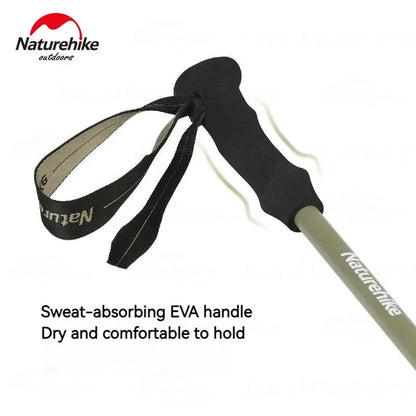 Naturehike Bâton de Randonnée 3 Sections – Fibre de Carbone 3K Ultraléger, Réglable, Pointe Tungstène – Modèle EXT1 - BLACKBEARD OUTDOOR INDUSTRIES