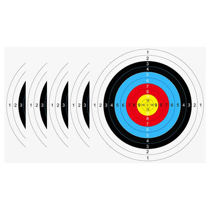 Lot de 10 ou 50 Cibles Papier 40x40 cm – Entraînement Précis Tir à l'Arc, Airsoft, Arbalète et Chasse - BLACKBEARD OUTDOOR INDUSTRIES