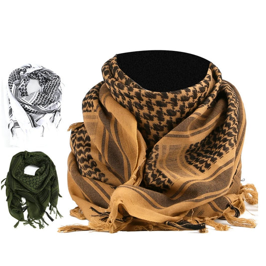 Tactical Keffiyeh Shemagh – Écharpe Arabe Tactique en Coton et Polyester | Foulard, Chèche, Cache-Cou pour Protection Contre le Vent, le Soleil et le Froid - BLACKBEARD OUTDOOR INDUSTRIES