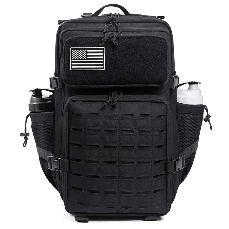 Sac à Dos Tactique 25L / 45L pour Homme et Femme – Laser Cut MOLLE, Sac Polyvalent pour Randonnée, École et Gym - BLACKBEARD OUTDOOR INDUSTRIES