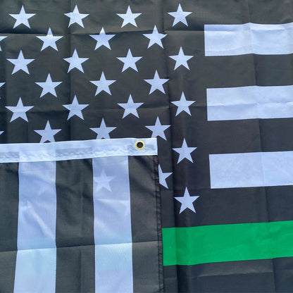 Drapeau Thin Blue Line USA - 90x150 cm BLACKBEARD OUTDOOR INDUSTRIES