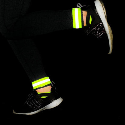 Bandes Réfléchissantes Élastiques - Armbands, Bracelets, Bandes de Cheville et Jambes, Haute Visibilité pour Sécurité Nocturne (Course, Cyclisme, Marche) - BLACKBEARD OUTDOOR INDUSTRIES