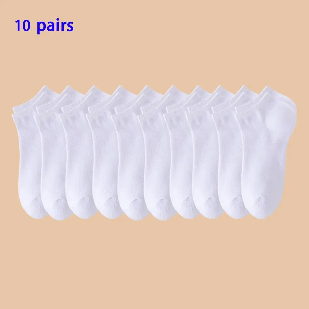 Lot de 10/20/40 Paires de Chaussettes Basses Unisexes – Couleurs Unies – Douces, Légères et Respirantes - BLACKBEARD OUTDOOR INDUSTRIES