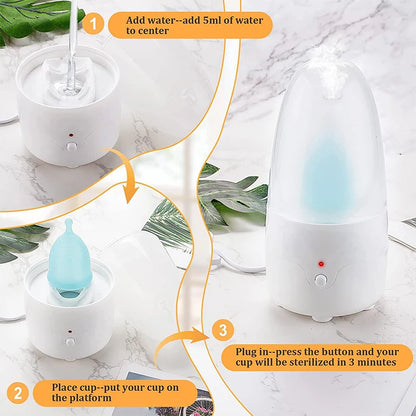 Kit Stérilisateur Haute Température + 2 Coupes Menstruelles en Silicone Médical | Hygiène Féminine Réutilisable - BLACKBEARD OUTDOOR INDUSTRIES