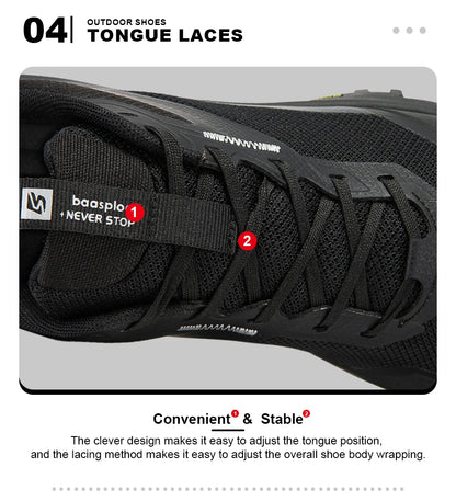 Chaussures de Randonnée Homme Bassploa – Sneakers Légères, Confortables et Antidérapantes, Résistantes à l'Usure, pour Activités Outdoor - BLACKBEARD OUTDOOR INDUSTRIES