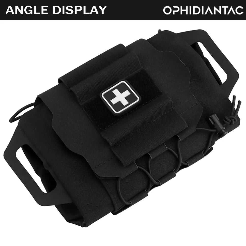 Kit de Premiers Secours OPHIDIANTAC IFAK - Poche Médicale MOLLE pour Déploiement Rapide, Sac de Chasse et Kit de Survie - BLACKBEARD OUTDOOR INDUSTRIES